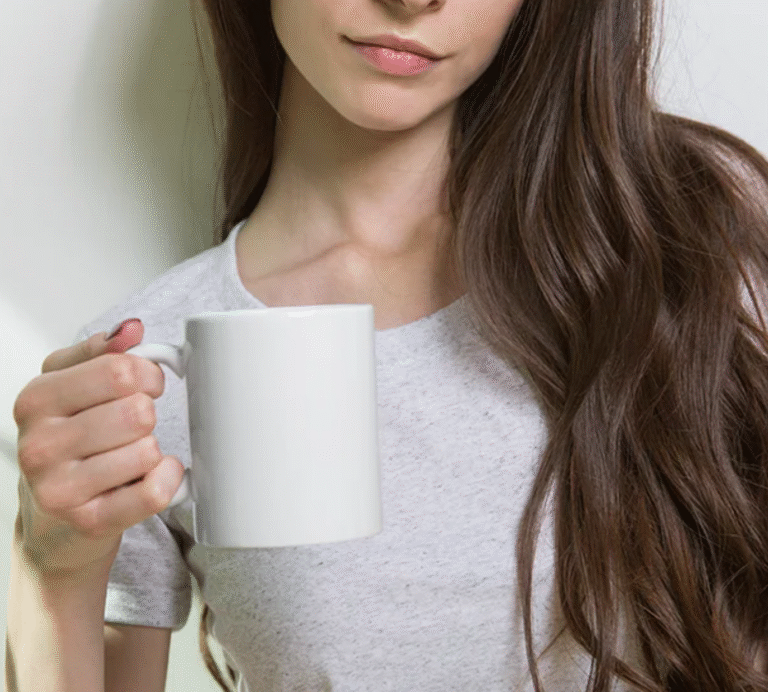 Inicio taza blanca personalizada premium aaa