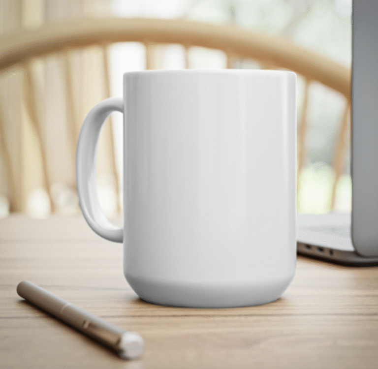 Inicio taza blanca personalizada premium aaa