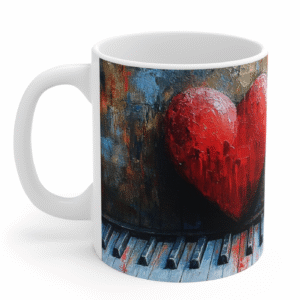 taza blanca personalizada premium aaa una melodia de amor