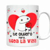 taza blanca personalizada premium aaa – te quiero para toda la vida | regalo con significado
