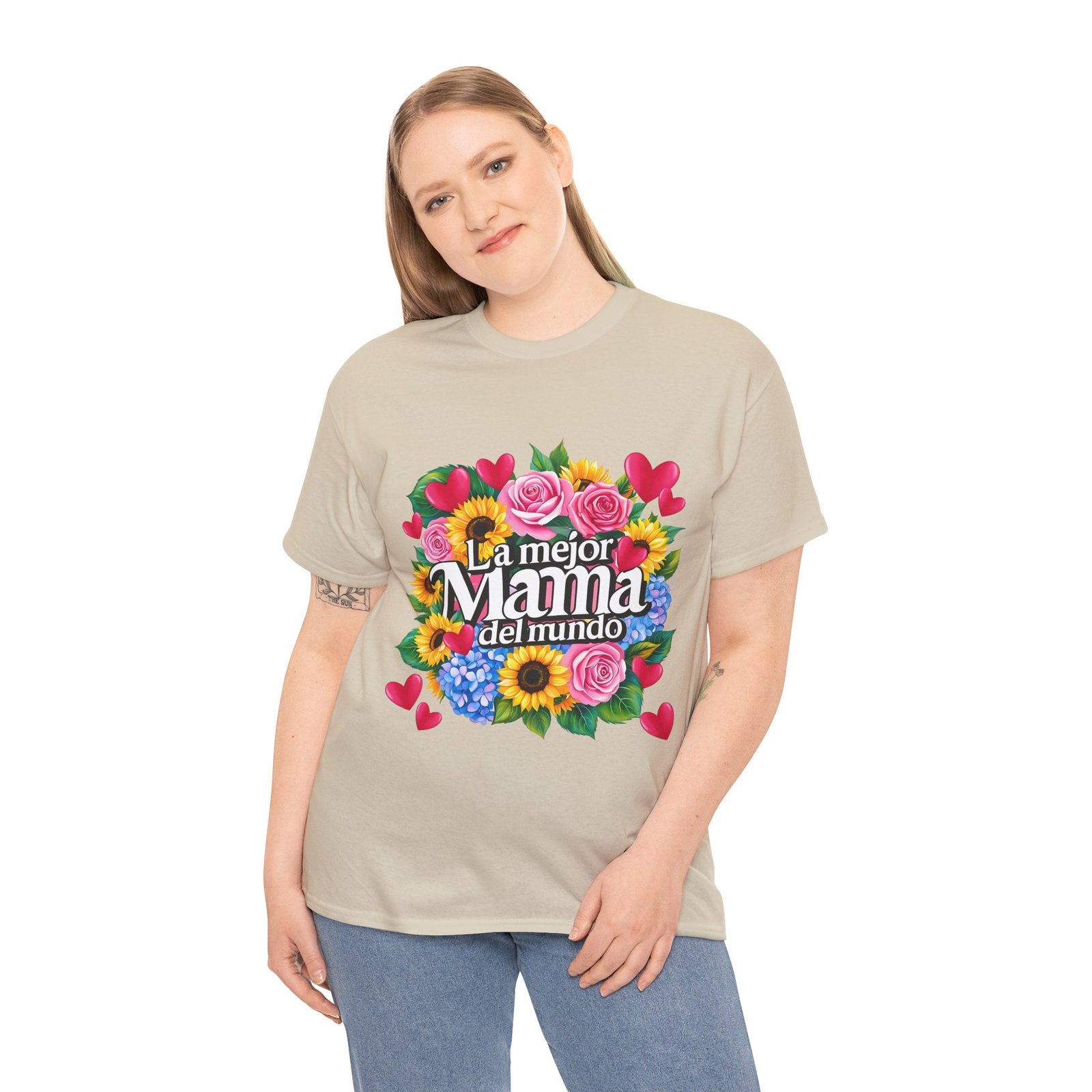 mama del mundo floral tee — "la mejor mama del mundo" mother’s day t‑shirt