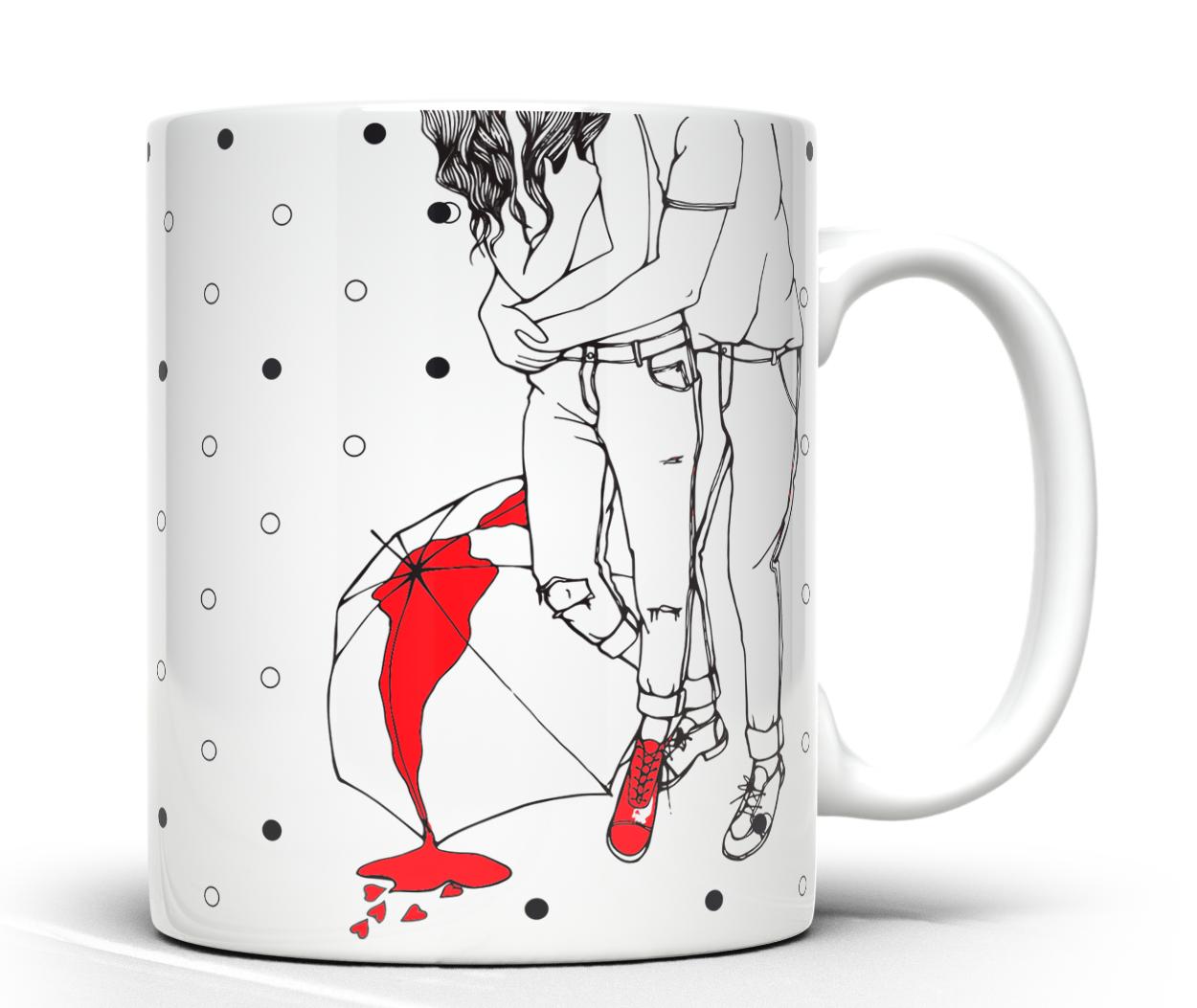 taza blanca personalizada premium aaa – nunca te voy a soltar te amo! | regalo con significado