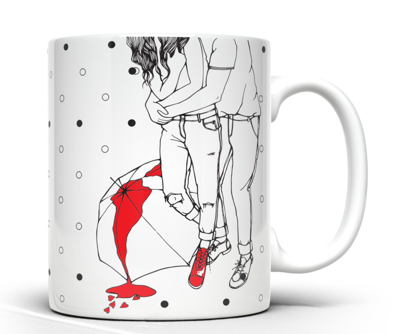 taza blanca personalizada premium aaa – para nosotros todo el amor del mundo | regalo con significado
