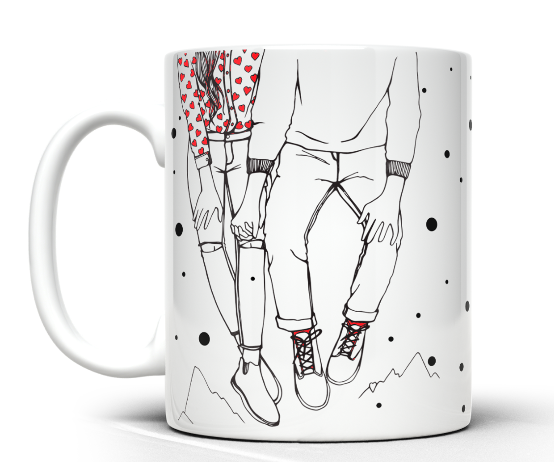 taza blanca personalizada premium aaa – tan feliz con tú amor! | regalo con significado