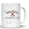 taza blanca personalizada premium aaa – te amo tú me completas! | regalo con significado