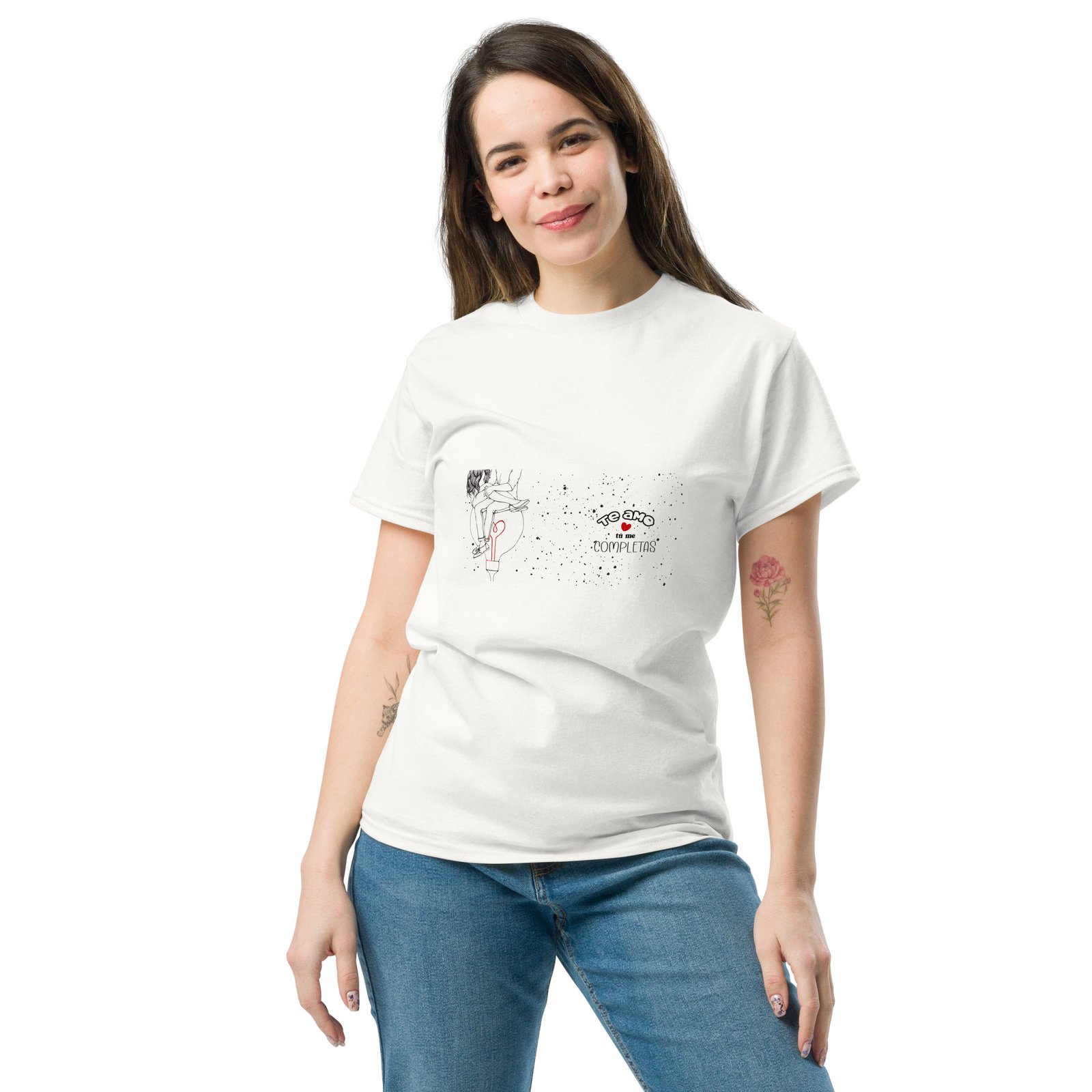 camiseta san valentin te amo tu me completas regalo romantico para pareja