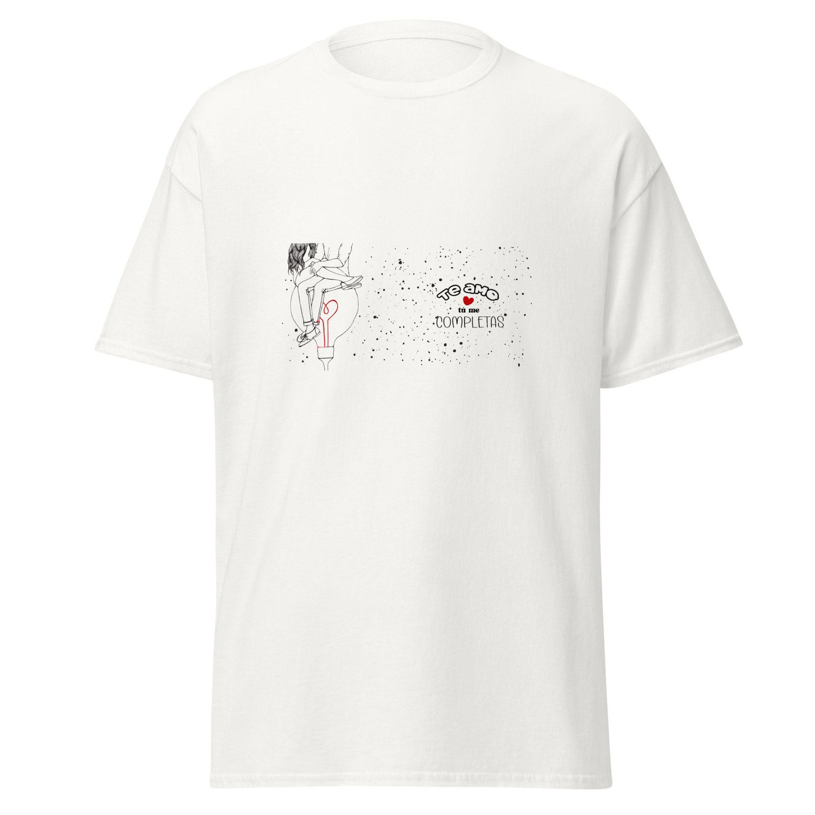 camiseta te amo tu me completas pareja