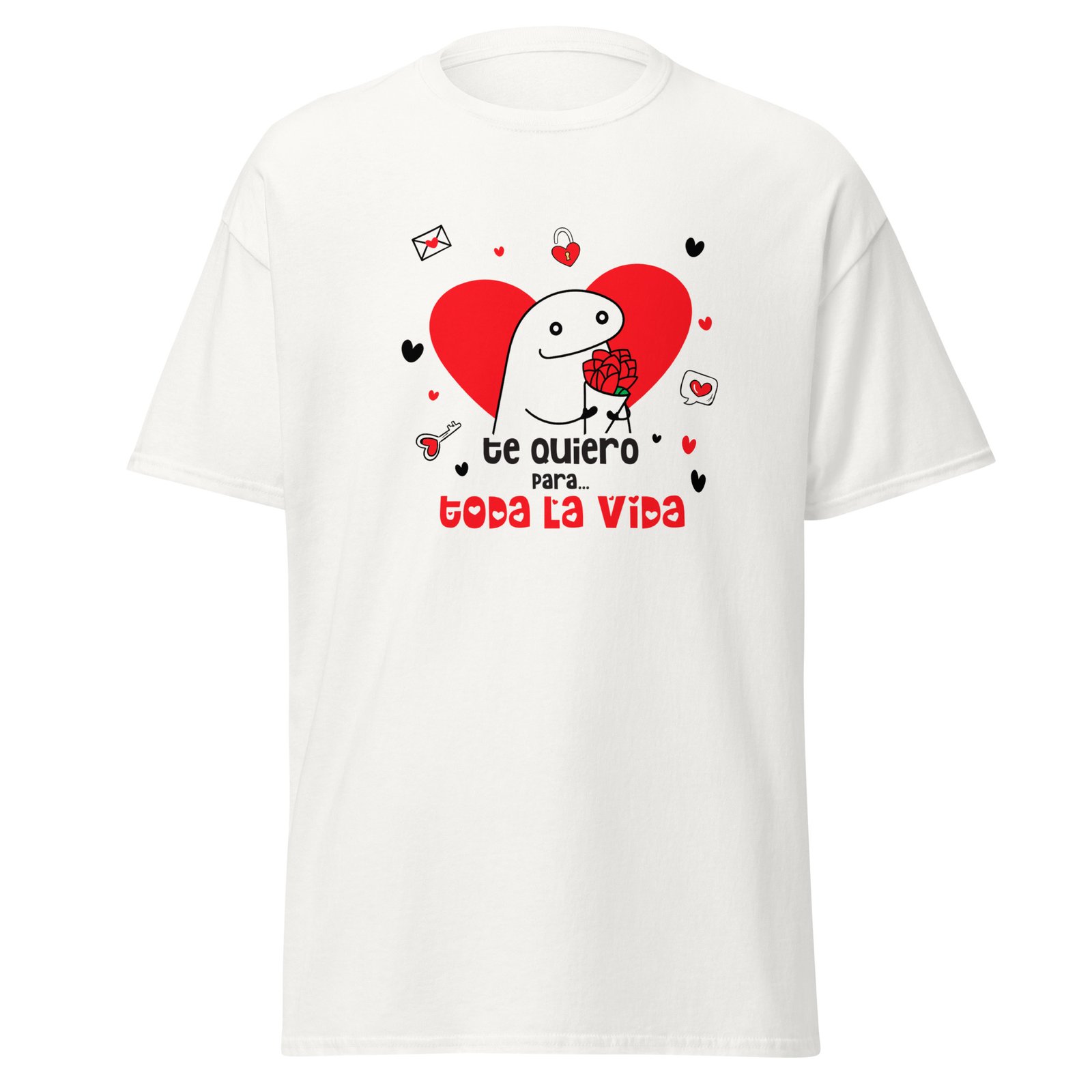 camiseta clásica unisex te quiero para toda la vida