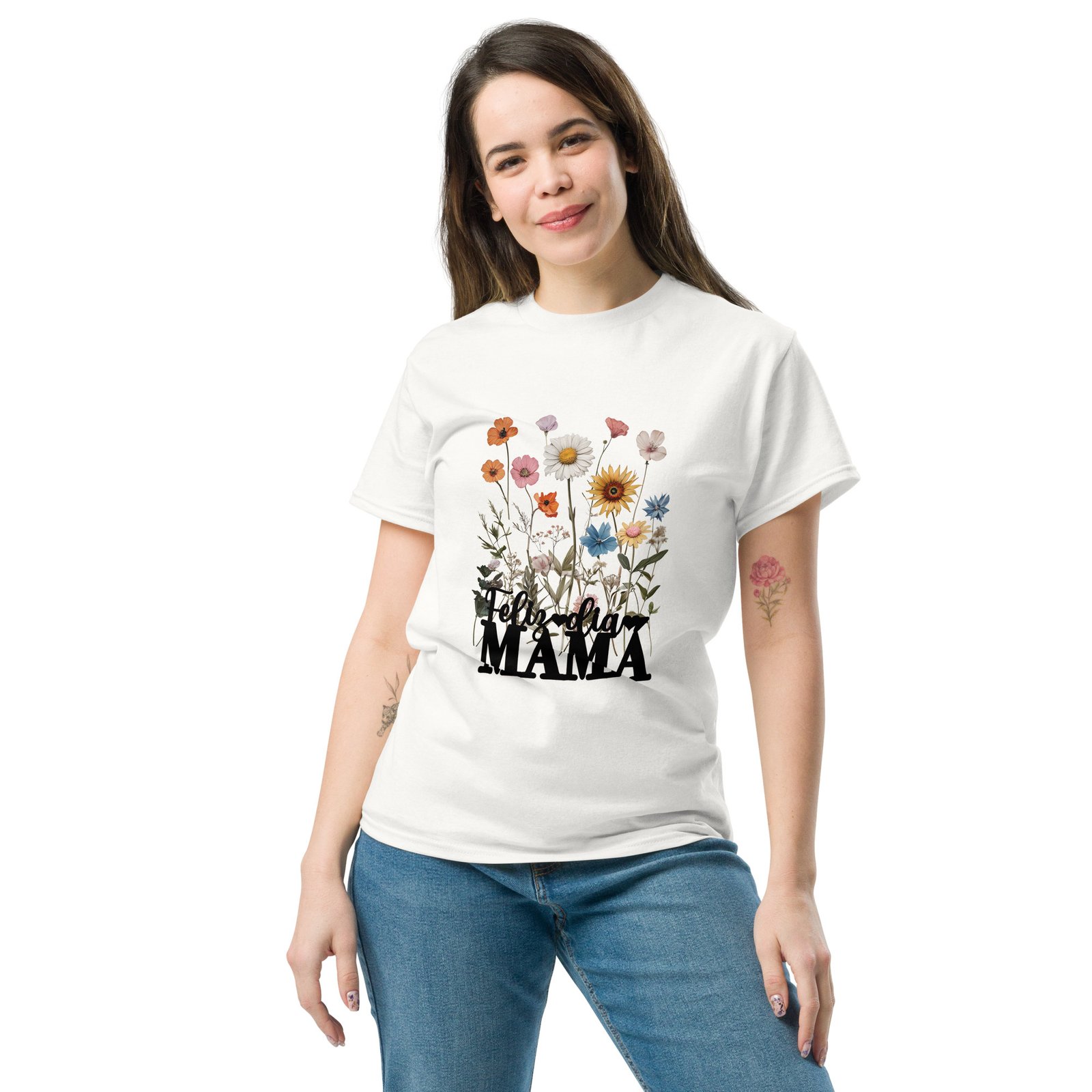 camiseta clásica unisex feliz dia mamá Camiseta Día de la Madre “Feliz día mamá”