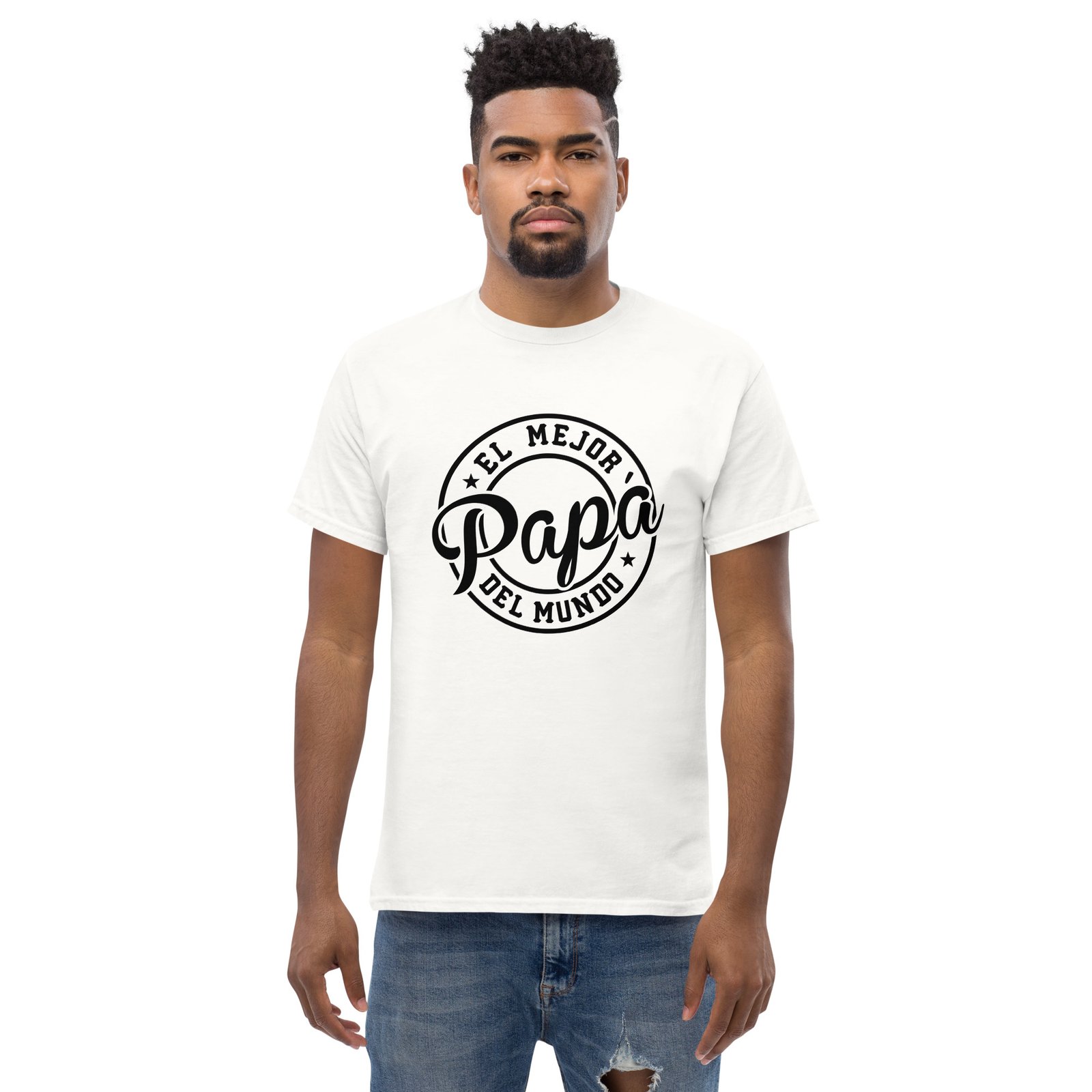 camiseta día del padre “el mejor papá del mundo” – idea de regalo día del padre