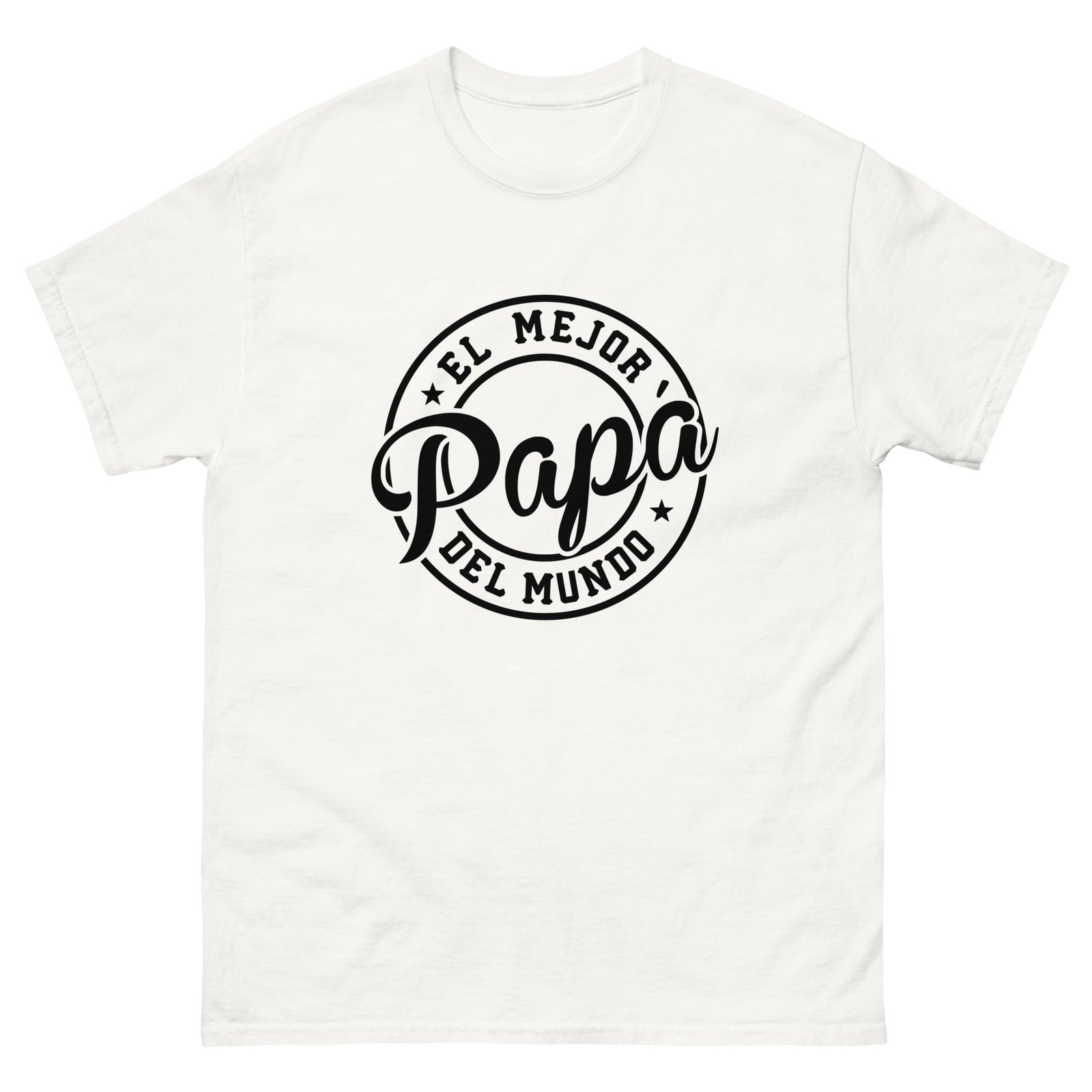 camiseta día del padre “el mejor papá del mundo” – idea de regalo día del padre