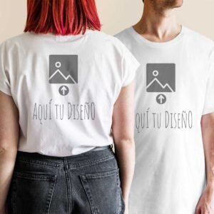 Camiseta blanca personalizada con tu diseño — Siboprintify