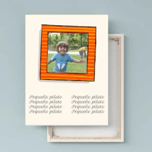 Lienzo vertical personalizado con foto y plantilla divertida DV34B