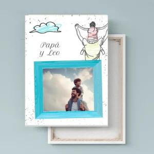 Lienzo vertical personalizado con foto y plantilla divertida DV34C