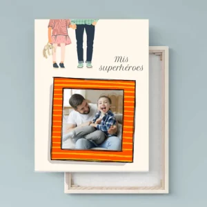 Lienzo vertical personalizado con foto y plantilla divertida DV34D