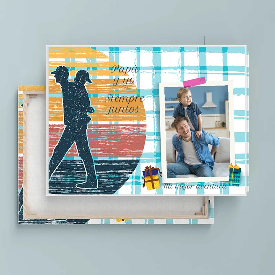 Foto frame Divertidos DV43C Lienzo horizontal personalizado con foto y plantilla divertida DV43C