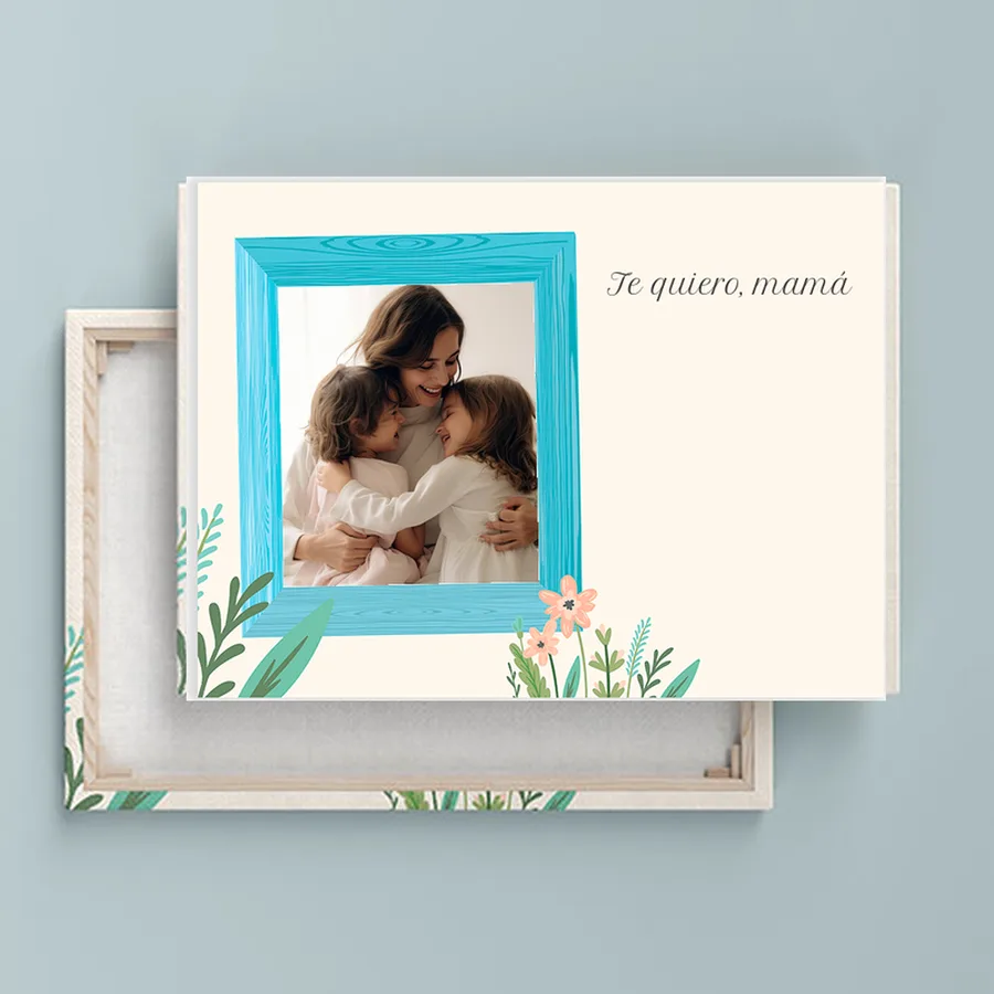 Foto frame Madres MA43B Lienzo horizontal personalizado con foto, plantilla Madres MA43B