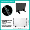 Ficha de especificaciones: 20 x 15 cm, 0,9 cm de grosor, borde de roca natural y soporte incluido