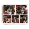 Lienzo collage horizontal de 5 fotos personalizado Foto lienzo collage horizontal personalizado con 5 fotos y marco blanco entre fotos
