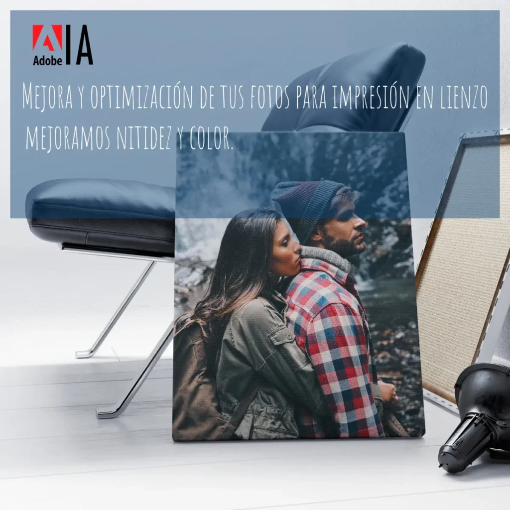 Lienzo personalizado: mejoramos nitidez y color de tu foto antes de imprimir