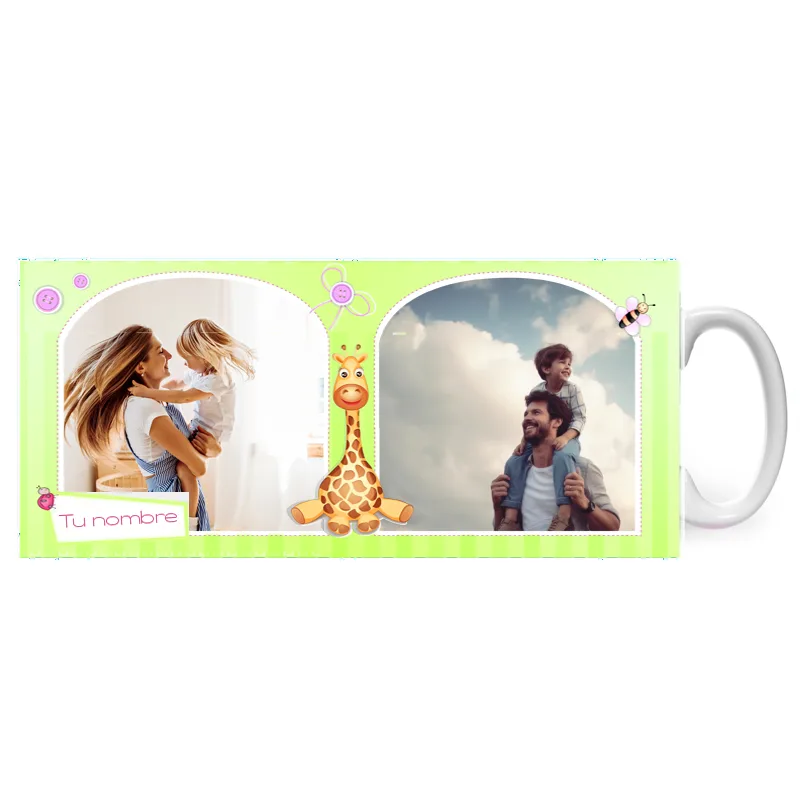 Taza con diseño · Bebé (TB02): el diseño completo, desplegado