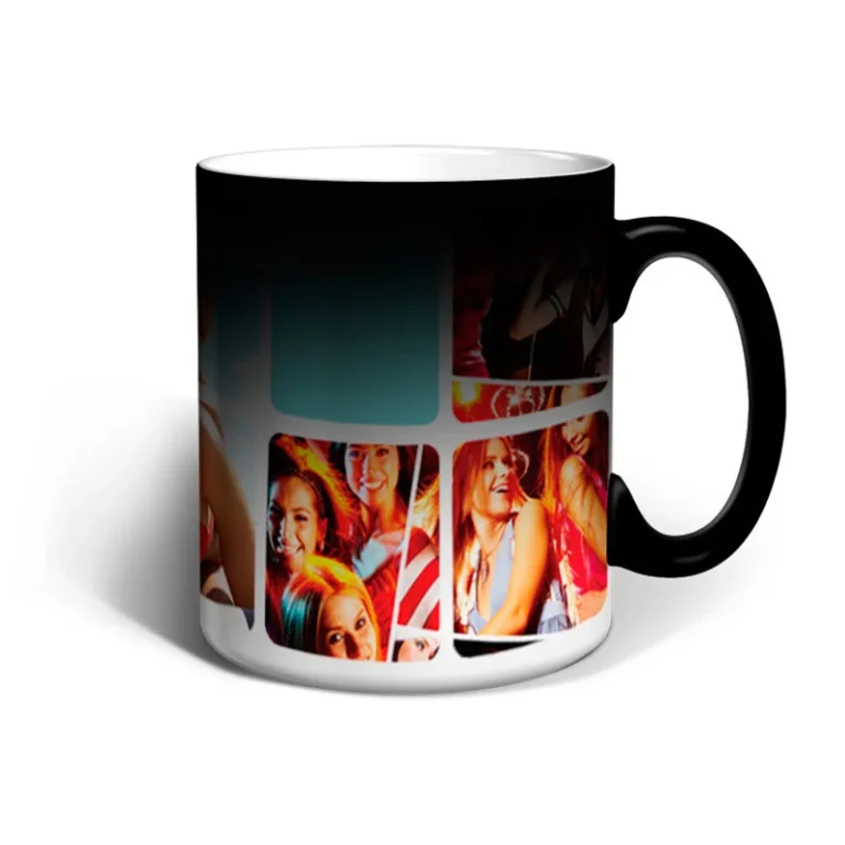 Taza mágica collage de 7 fotos