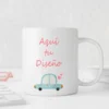 Taza blanca personalizada con tu foto o tu diseño